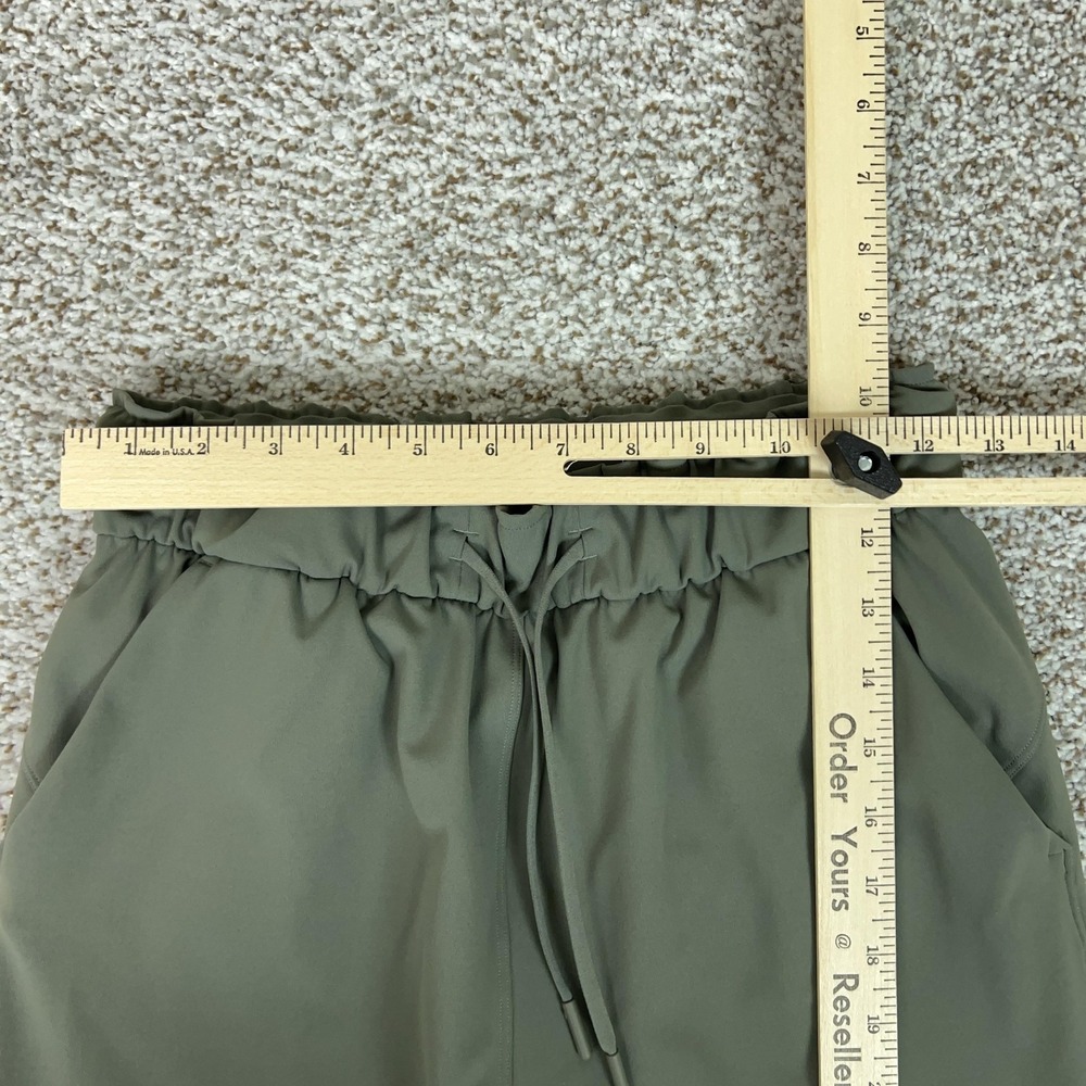 Lululemon Pants Womens 4 Green Stretch Jogger High Rise Pockets Workout Gym - Picture 3 of 10